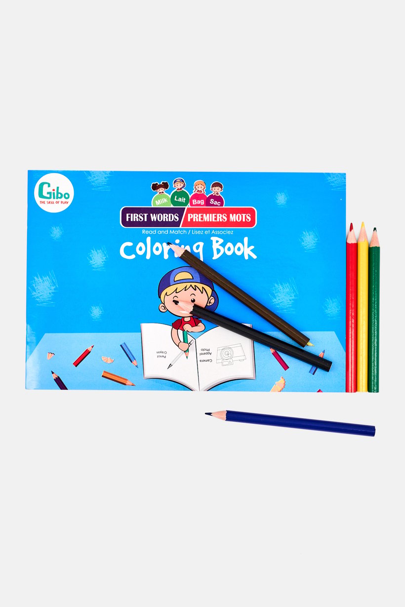 60 Pieces Learning Kit English and French Words